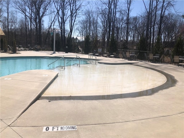 view of pool