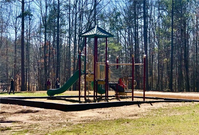 view of jungle gym