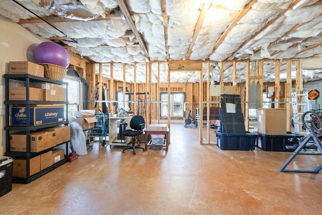 view of basement