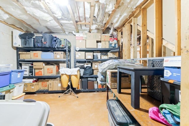 view of storage room