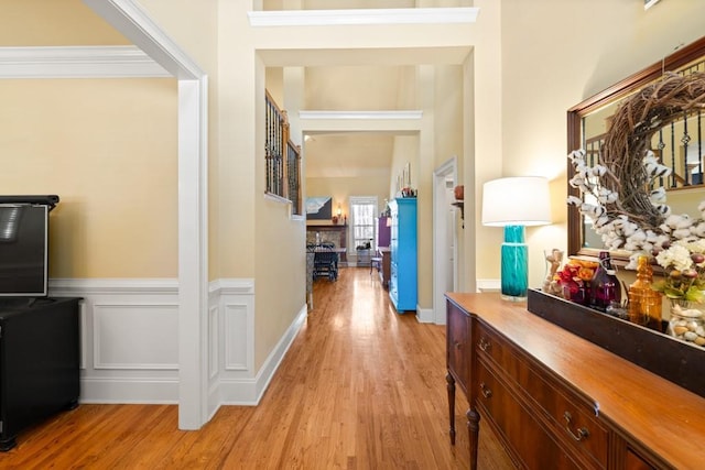 547 Sterling Water Dr, Monroe, GA 30655 - hallway with light wood finished floors