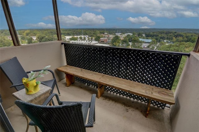 view of balcony