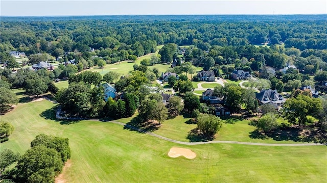 drone / aerial view of a golf course
