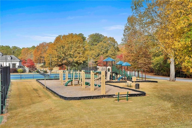 view of communal playground