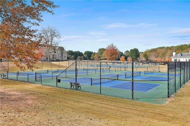 view of tennis court