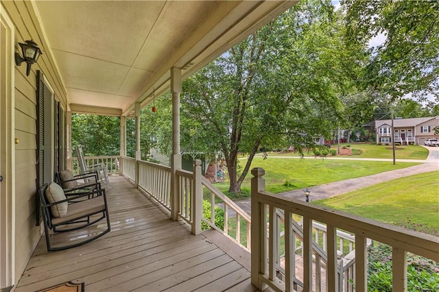 59 Cedar Way, Dallas, GA 30132 - porch with a lawn