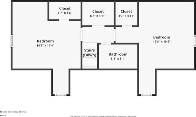 59 Cedar Way, Dallas, GA 30132 - home floor plan