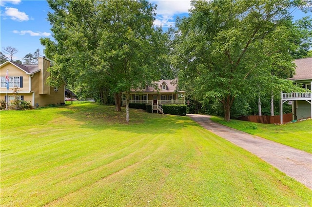 59 Cedar Way, Dallas, GA 30132 - view of front of home featuring a front yard and asphalt driveway