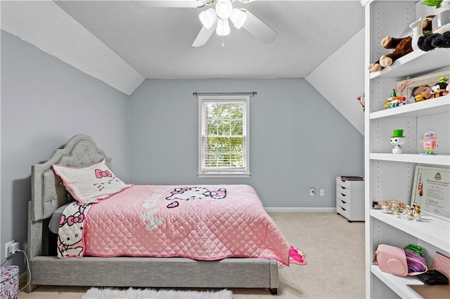 59 Cedar Way, Dallas, GA 30132 - carpeted bedroom featuring lofted ceiling and a ceiling fan