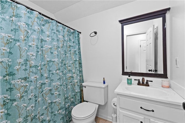 59 Cedar Way, Dallas, GA 30132 - full bathroom featuring vanity, toilet, and a shower with shower curtain