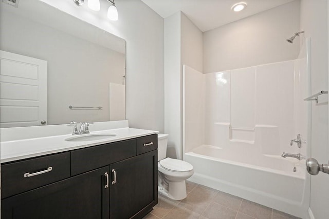 2093 Callaway Ct NW, Atlanta, GA 30318 - bathroom featuring toilet, vanity, shower / washtub combination, and tile patterned flooring