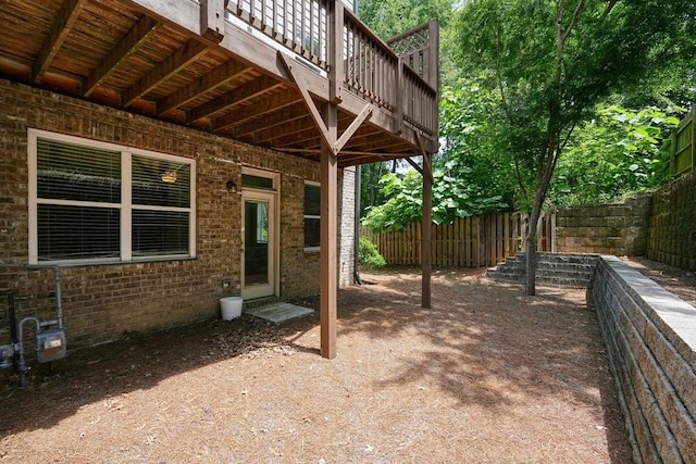 2093 Callaway Ct NW, Atlanta, GA 30318 - view of patio with a wooden deck