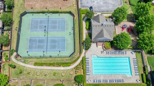 2093 Callaway Ct NW, Atlanta, GA 30318 - aerial view of a pool