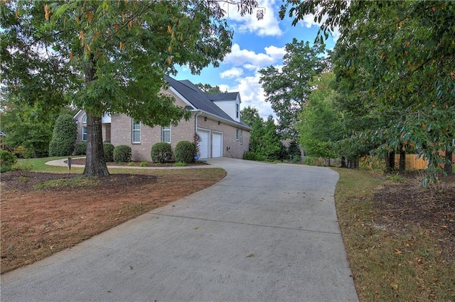 view of home's exterior featuring a garage