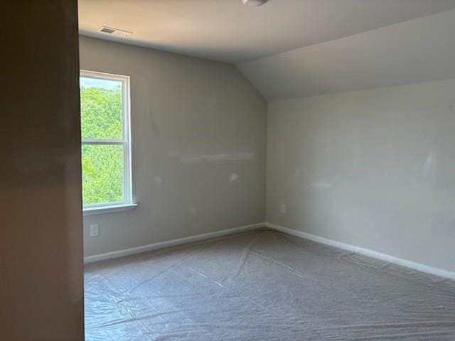 385 Riverwood Pass, Dallas, GA 30157 - additional living space with vaulted ceiling, plenty of natural light, and carpet