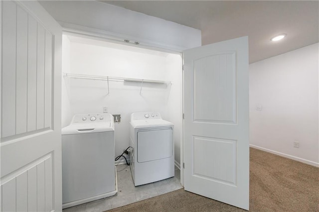8475 Douglass Trl, Jonesboro, GA 30236 - laundry area with laundry area, carpet, recessed lighting, washer and dryer, and baseboards