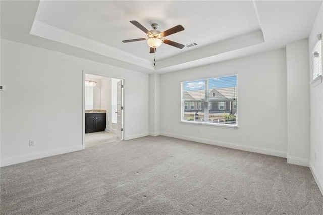 6761 Cedar Glen Rd, Peachtree Corners, GA 30360 - spare room with a raised ceiling, light colored carpet, and plenty of natural light