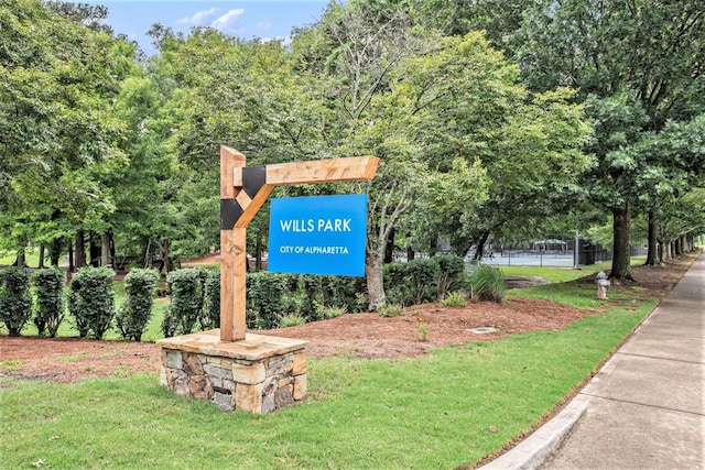 114 Emily Ln, Alpharetta, GA 30009 - community sign with a yard