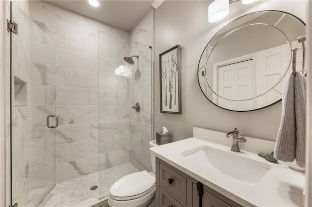 3275 Lord N Lady Ln, Alpharetta, GA 30022 - full bath featuring toilet, a stall shower, and vanity