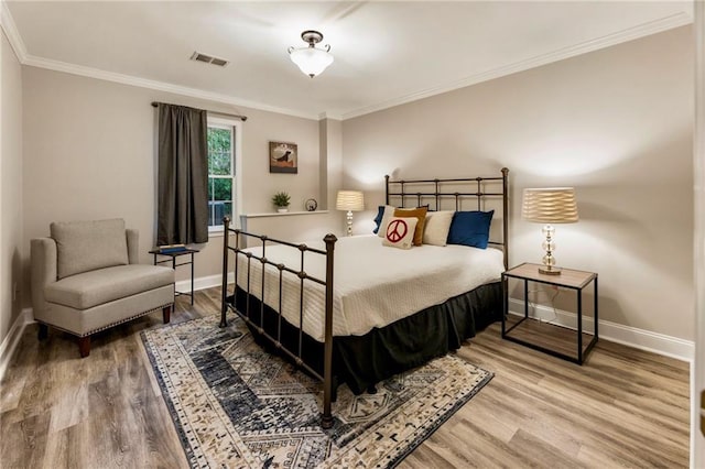 3275 Lord N Lady Ln, Alpharetta, GA 30022 - bedroom featuring baseboards, wood finished floors, and crown molding