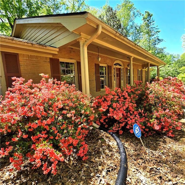 1901 Arnold Dr, Austell, GA 30106 - view of home's exterior with brick siding and covered porch