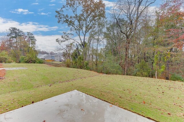 view of yard featuring a patio