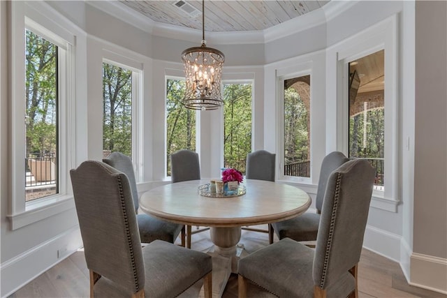 sunroom / solarium with a chandelier