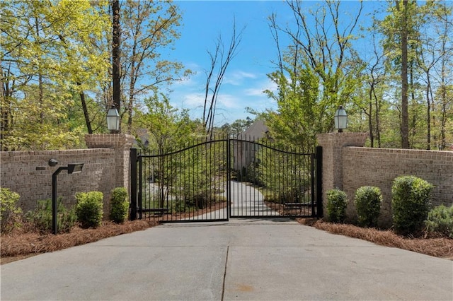 gate with fence