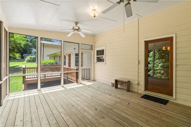 3802 SW Knights Bridge Rd SW, Lilburn, GA 30047 - sunroom / solarium with a ceiling fan