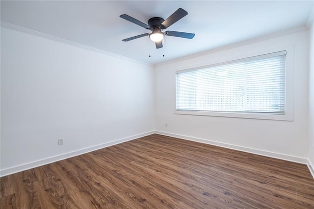 115 Biscayne Dr NW Unit F10, Atlanta, GA 30309 - empty room featuring dark wood-type flooring, baseboards, and crown molding