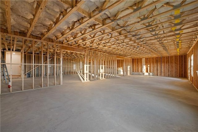 miscellaneous room with concrete flooring