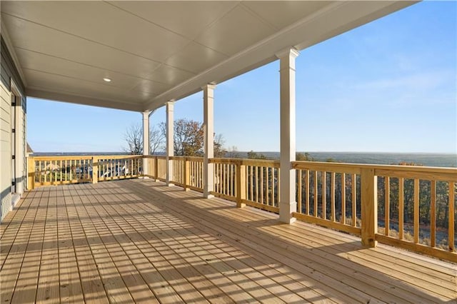 view of wooden terrace