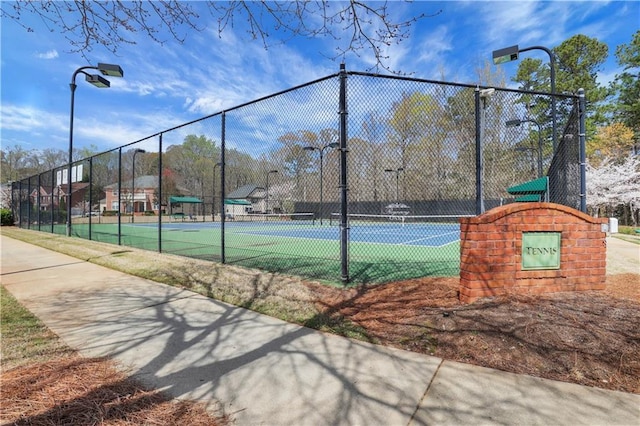 3485 Walnut Rdg, Atlanta, GA 30349 - view of tennis court featuring fence