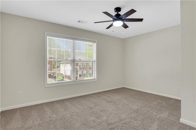 3485 Walnut Rdg, Atlanta, GA 30349 - spare room with carpet, baseboards, and ceiling fan