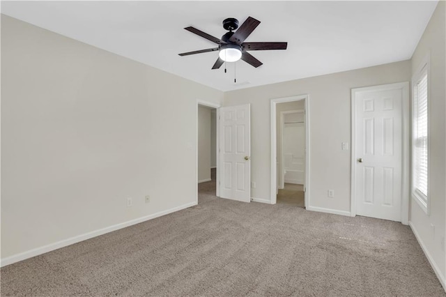 3485 Walnut Rdg, Atlanta, GA 30349 - unfurnished bedroom featuring carpet, baseboards, and ceiling fan