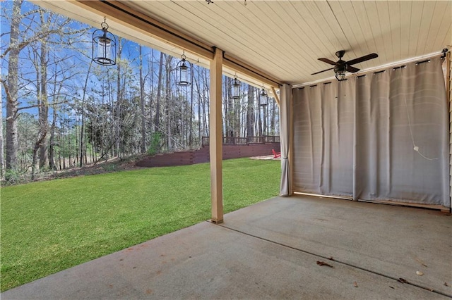 3485 Walnut Rdg, Atlanta, GA 30349 - view of patio / terrace featuring a ceiling fan