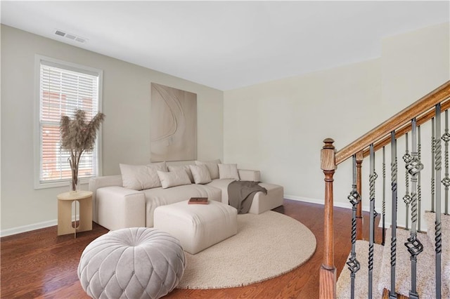 3485 Walnut Rdg, Atlanta, GA 30349 - living room with baseboards and wood finished floors