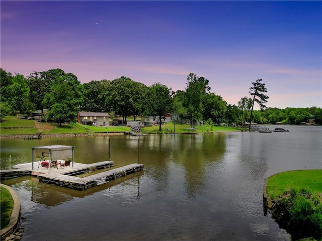 184 Bradley Rd, Jackson, GA 30233 - dock area featuring a water view and view of scattered trees