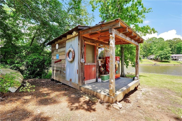 184 Bradley Rd, Jackson, GA 30233 - view of outbuilding with a water view
