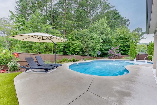 470 Wagon Hill Ln, Sugar Hill, GA 30518 - view of pool featuring a fenced backyard and a patio