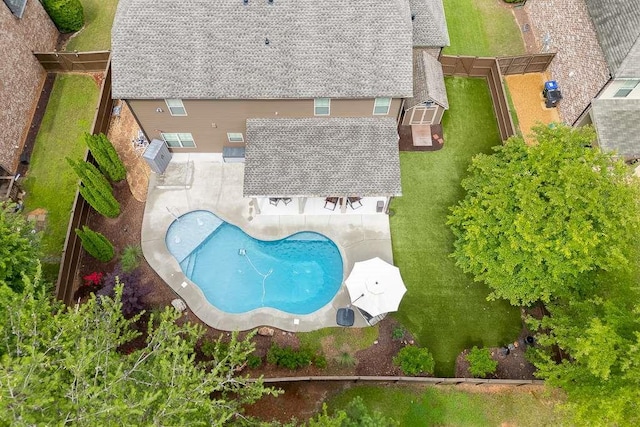 470 Wagon Hill Ln, Sugar Hill, GA 30518 - aerial view of property and surrounding area featuring a pool area
