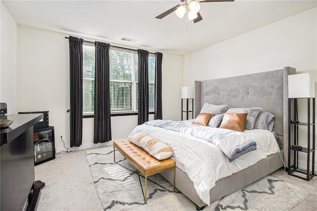 6023 Brookside Oak Cir, Norcross, GA 30093 - bedroom featuring carpet and a ceiling fan