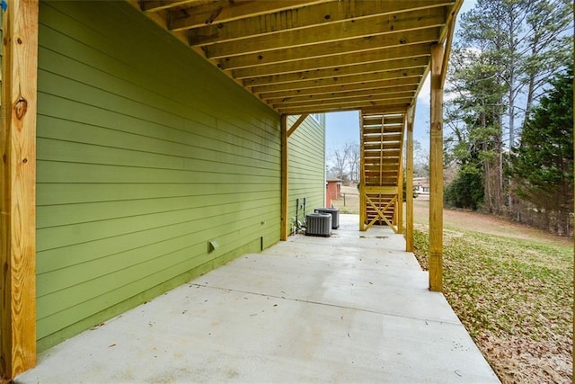 view of patio / terrace with cooling unit