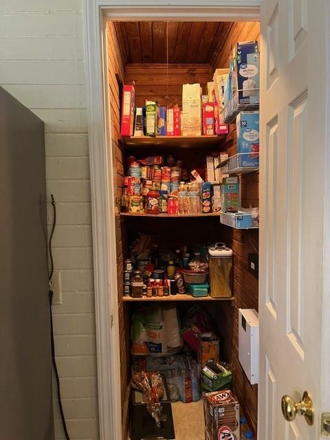 view of pantry