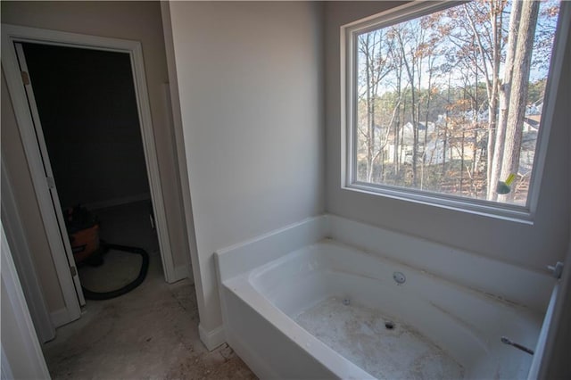 bathroom with a bath