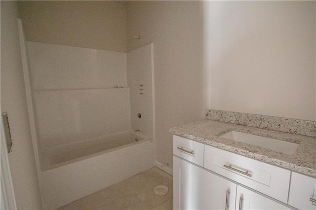 full bath featuring shower / bathtub combination and vanity