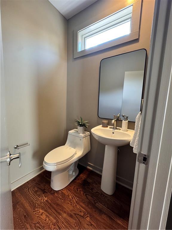 1400 Peter Haughton Way NW, Atlanta, GA 30318 - half bath with toilet and wood finished floors