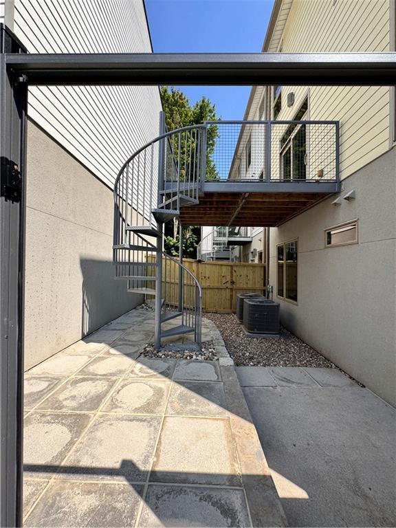 1400 Peter Haughton Way NW, Atlanta, GA 30318 - view of patio featuring stairway