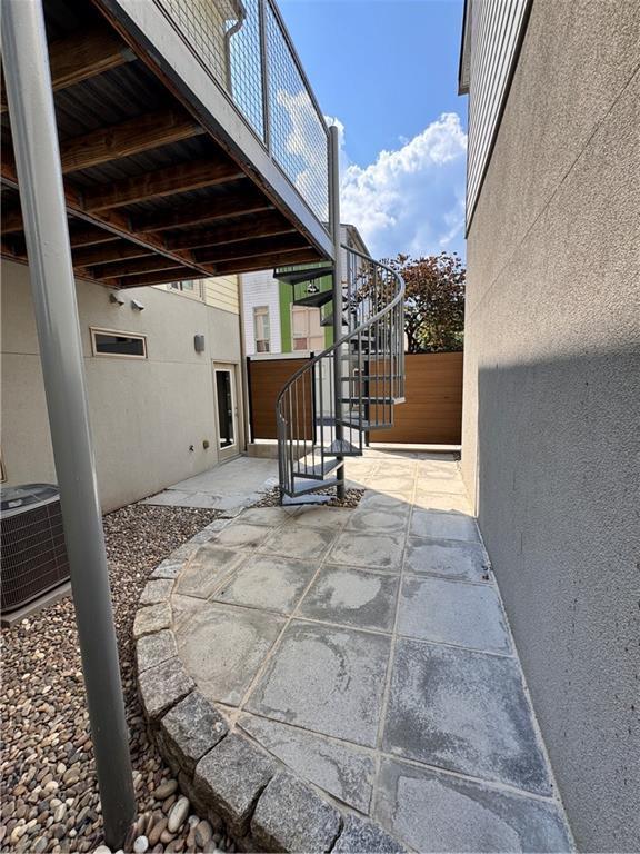 1400 Peter Haughton Way NW, Atlanta, GA 30318 - view of patio / terrace with stairway