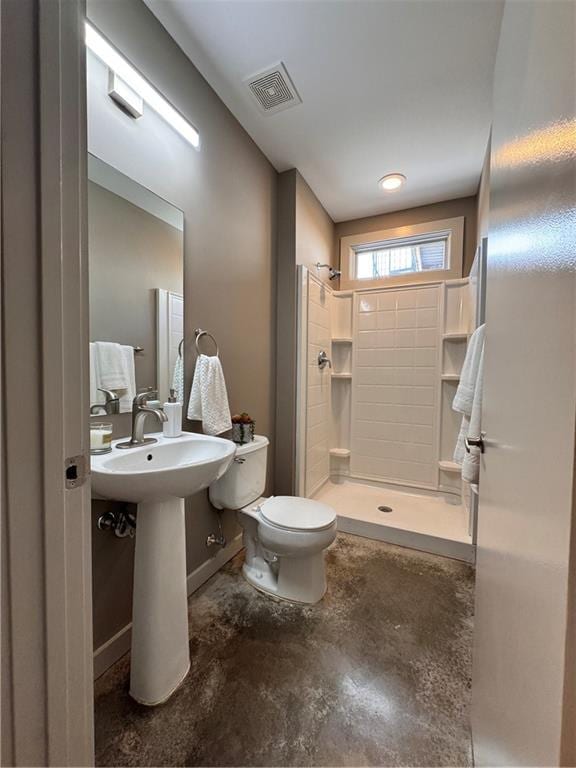1400 Peter Haughton Way NW, Atlanta, GA 30318 - full bathroom with a shower stall and unfinished concrete floors